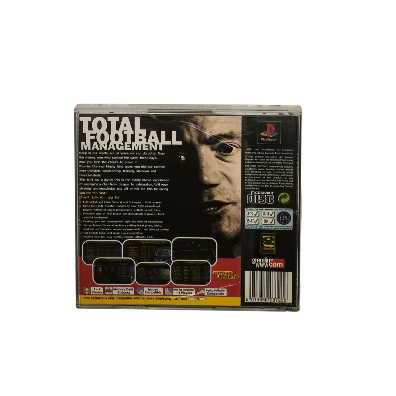 Premier Manager Ninety Nine PS1 NAUDOTAS Premier Manager Ninety Nine PS1 NAUDOTAS
