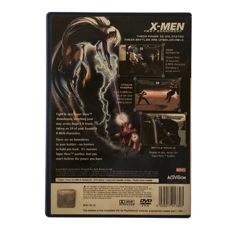 X-Men Next Dimension PS2 NAUDOTA