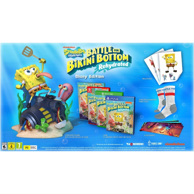 SpongeBob Squarepants Battle For Bikini Bottom - Rehydrated - Shiny Edition (Nintendo Switch)