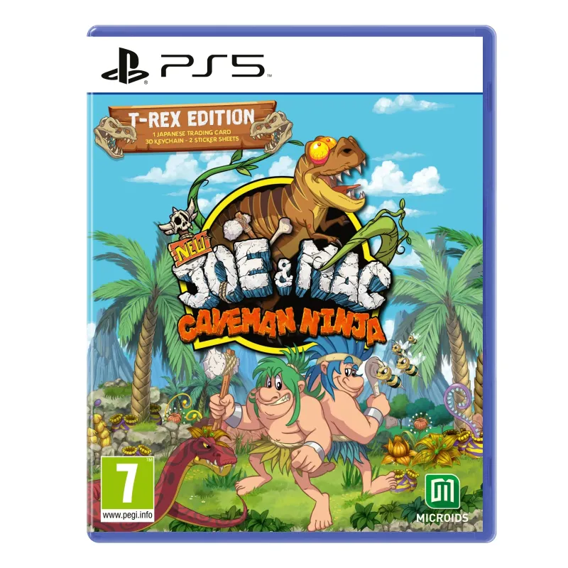 New Joe & Mac Caveman Ninja T-Rex Edition PS5