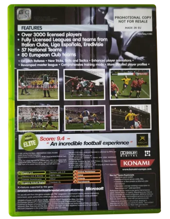 Pro Evolution Soccer 4 Xbox PROMOTIONAL COPY NAUDOTA