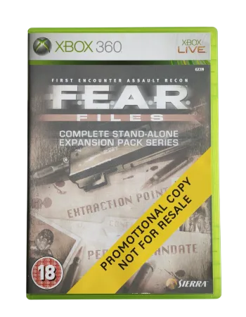 F.E.A.R. Files (Xbox 360) - Promotional Copy - NAUDOTAS