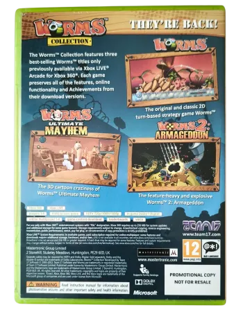 Worms Collection PROMOTIONAL COPY Xbox 360 NAUDOTA