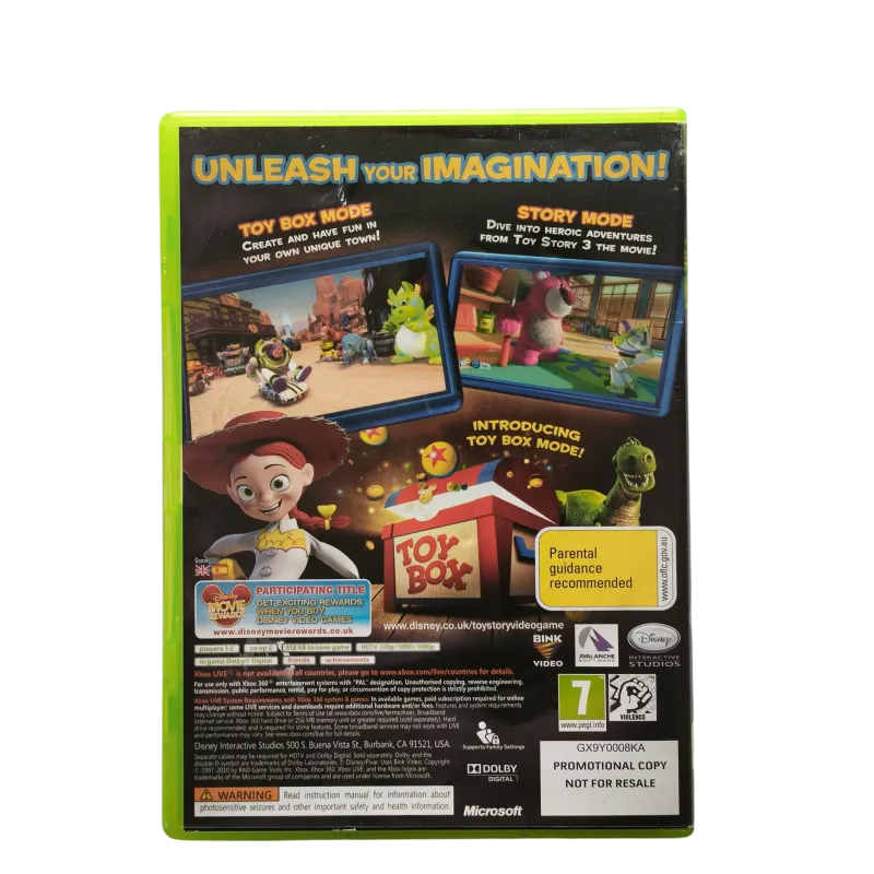 Toy Story 3: The Video Game (Xbox 360) Promotional Copy - NAUDOTAS